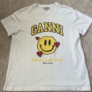 GANNI smile tshirt